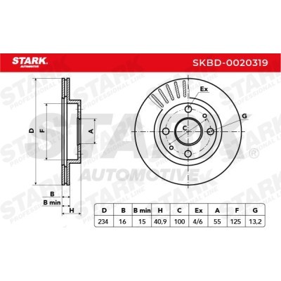 Brake Disc Stark SKBD-0020319 SKBD-0020319 - photo 5