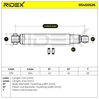 Shock Absorber RIDEX 854S0526 854S0526 - photo 6