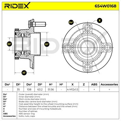 Wheel Bearing RIDEX 654W0168 654W0168 - photo 5