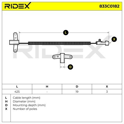 Crankshaft Pulse Sensor RIDEX 833C0182 833C0182 - photo 6