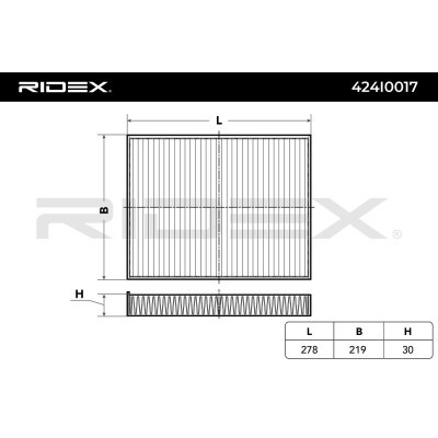 Cabin Air Filter RIDEX 424I0017 424I0017 - photo 4