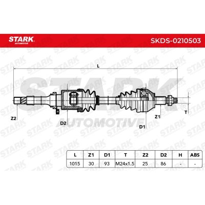 Drive Shaft Stark SKDS-0210503 SKDS-0210503 - photo 6