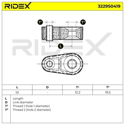 Stabilizer Link RIDEX 3229S0419 3229S0419 - photo 7
