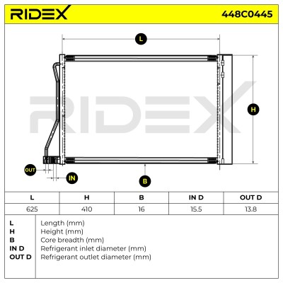 A/C condenser 448C0445 - photo 6