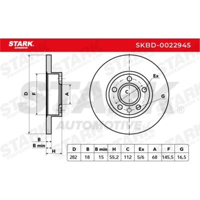 Brake Disc Stark SKBD-0022945 SKBD-0022945 - photo 7