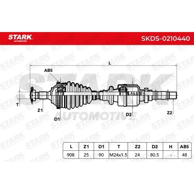 Drive Shaft Stark SKDS-0210440 SKDS-0210440 - photo 6