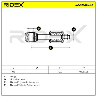 Stabilizer Link RIDEX 3229S0443 3229S0443 - photo 6