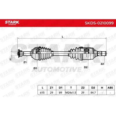 Drive Shaft Stark SKDS-0210099 SKDS-0210099 - photo 8