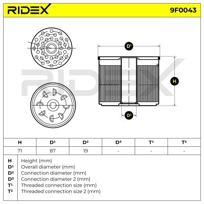 Fuel Filter RIDEX 9F0043 9F0043 - photo 5