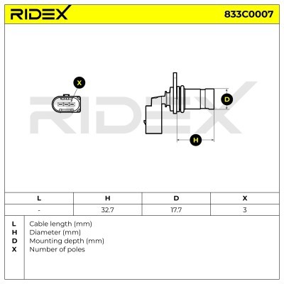 Crankshaft Pulse Sensor RIDEX 833C0007 833C0007 - photo 6