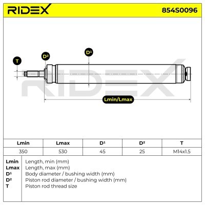 Shock Absorber RIDEX 854S0096 854S0096 - photo 10