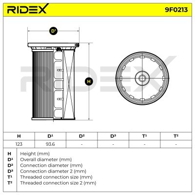 Fuel Filter RIDEX 9F0213 9F0213 - photo 5