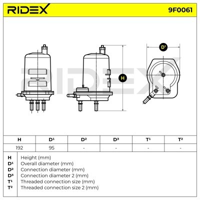 Fuel Filter RIDEX 9F0061 9F0061 - photo 3