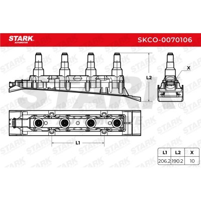 Ignition Coil Stark SKCO-0070106 SKCO-0070106 - photo 4