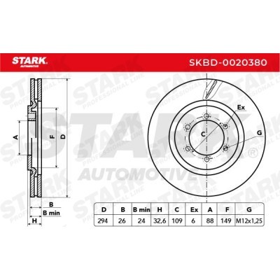 Brake Disc Stark SKBD-0020380 SKBD-0020380 - photo 5