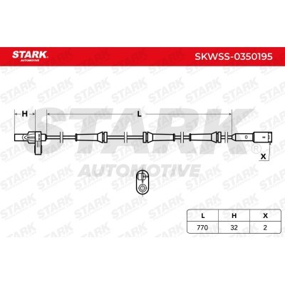 ABS Sensor Stark SKWSS-0350195 SKWSS-0350195 - photo 6