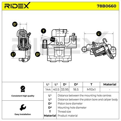 Brake Caliper RIDEX 78B0660 78B0660 - photo 5
