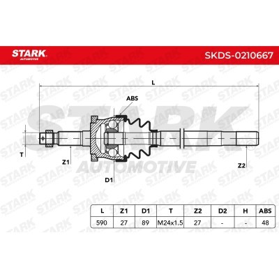 Drive Shaft Stark SKDS-0210667 SKDS-0210667 - photo 7