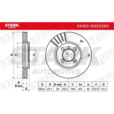 Brake Disc Stark SKBD-0020290 SKBD-0020290 - photo 5