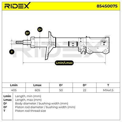 Shock Absorber RIDEX 854S0075 854S0075 - photo 5