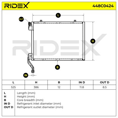 A/C condenser 448C0424 - photo 5
