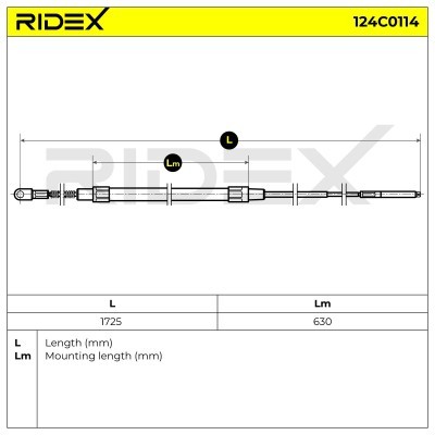 Cable Pull, Parking Brake RIDEX 124C0114 124C0114 - photo 6
