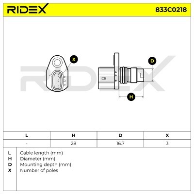 Crankshaft Pulse Sensor RIDEX 833C0218 833C0218 - photo 6