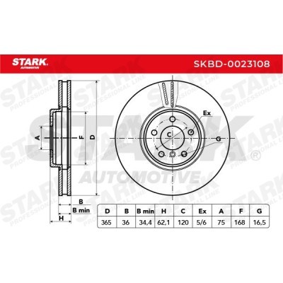 Brake Disc Stark SKBD-0023108 SKBD-0023108 - photo 6