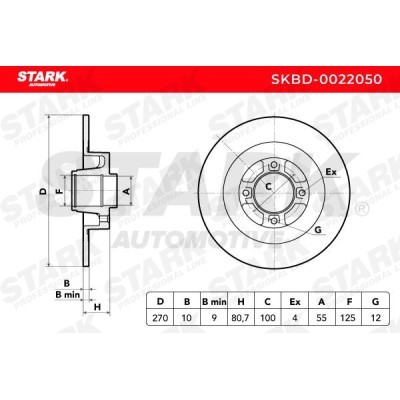 Brake Disc Stark SKBD-0022050 SKBD-0022050 - photo 5