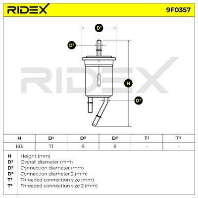 Fuel Filter RIDEX 9F0357 9F0357 - photo 5