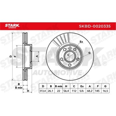 Brake Disc Stark SKBD-0020335 SKBD-0020335 - photo 5