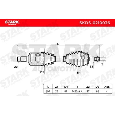 Drive Shaft Stark SKDS-0210036 SKDS-0210036 - photo 6