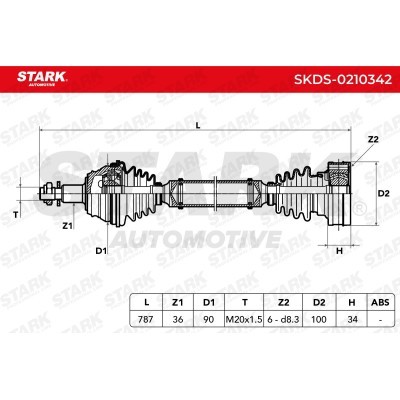 Drive Shaft Stark SKDS-0210342 SKDS-0210342 - photo 6