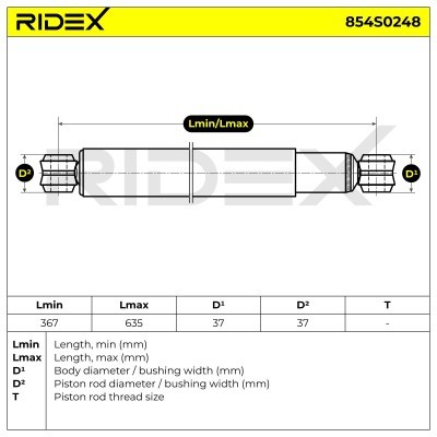 Shock Absorber RIDEX 854S0248 854S0248 - photo 6