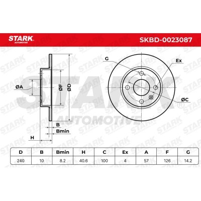 Brake Disc Stark SKBD-0023087 SKBD-0023087 - photo 5