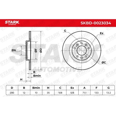 Brake Disc Stark SKBD-0023034 SKBD-0023034 - photo 6