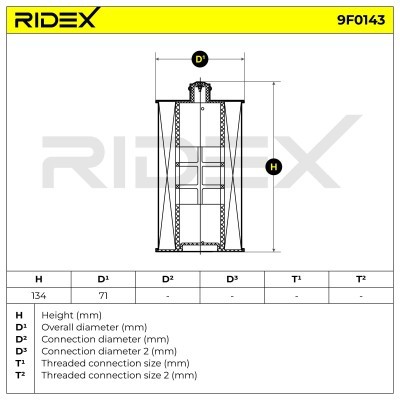 Fuel Filter RIDEX 9F0143 9F0143 - photo 6