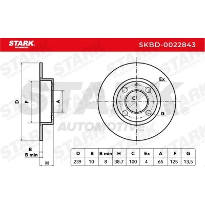 Brake Disc Stark SKBD-0022843 SKBD-0022843 - photo 5