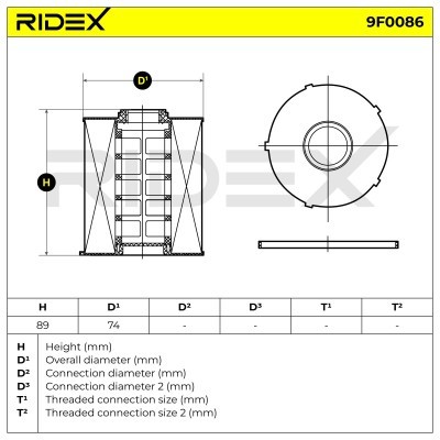 Fuel Filter RIDEX 9F0086 9F0086 - photo 5