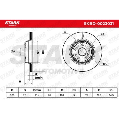 Brake Disc Stark SKBD-0023031 SKBD-0023031 - photo 6