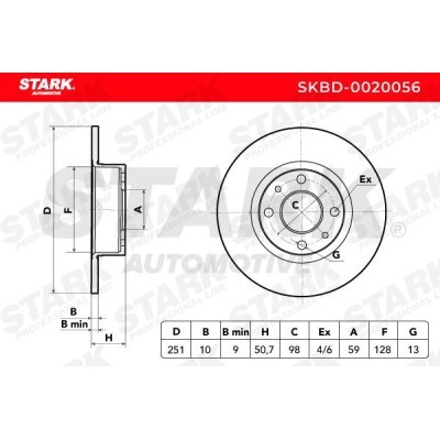 Brake Disc Stark SKBD-0020056 SKBD-0020056 - photo 5