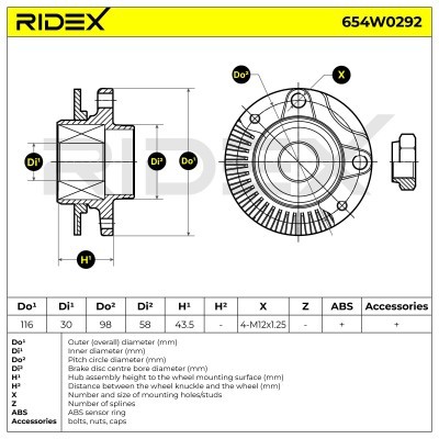 Wheel Bearing RIDEX 654W0292 654W0292 - photo 5