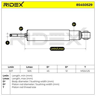 Shock Absorber RIDEX 854S0529 854S0529 - photo 7