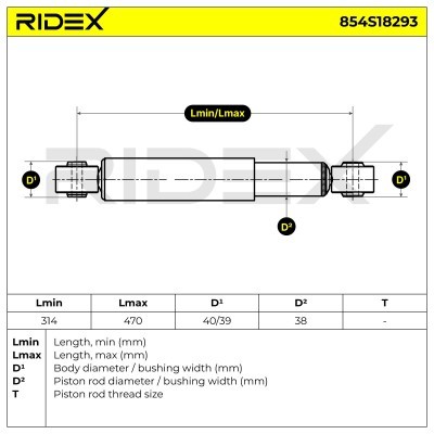 Shock Absorber RIDEX 854S18293 854S18293 - photo 8