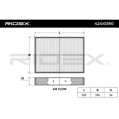 Cabin Air Filter RIDEX 424I0390 424I0390 - photo 5