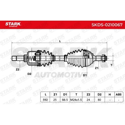 Drive Shaft Stark SKDS-0210067 SKDS-0210067 - photo 8