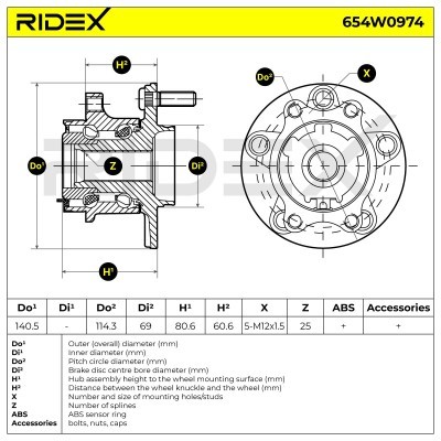 Wheel Bearing RIDEX 654W0974 654W0974 - photo 5