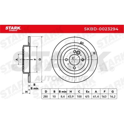 Brake Disc Stark SKBD-0023294 SKBD-0023294 - photo 5