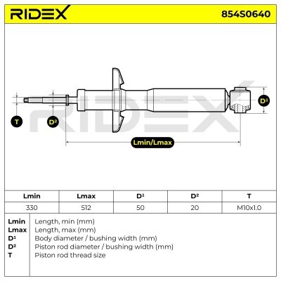 Shock Absorber RIDEX 854S0640 854S0640 - photo 9