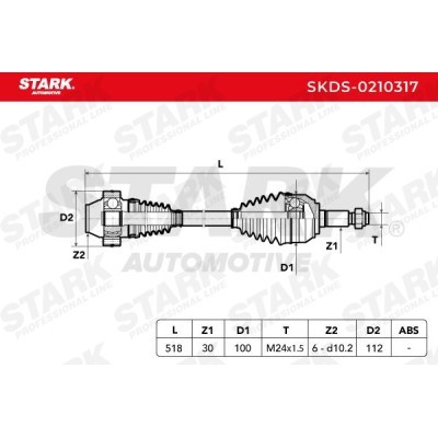 Drive Shaft Stark SKDS-0210317 SKDS-0210317 - photo 6